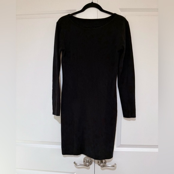 Cider Black Knit Dress no size listed but like sz L - Picture 2 of 3